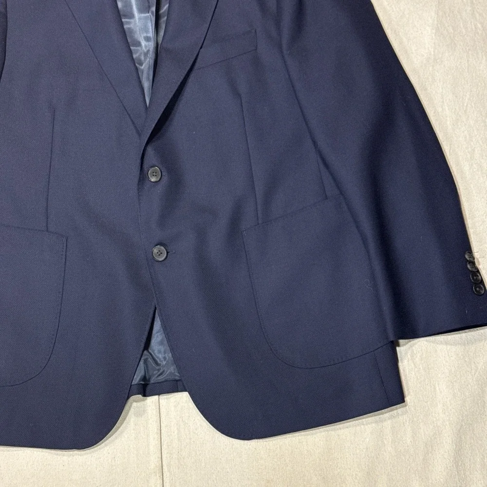 Rodd & Gunn Blue Cotton Sport Fit Blazer Men XL Modern Jacket 100% Wool